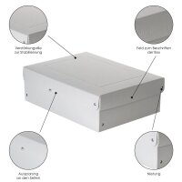 FALKEN PURE Aufbewahrungsbox 1250 Blatt weiß 24,0 x 32,0 x 10,0 cm, 1 St.