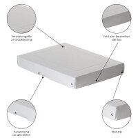 FALKEN PURE Aufbewahrungsbox 500 Blatt weiß 24,0 x 32,0 x 4,0 cm, 1 St.