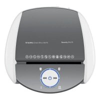 LEITZ IQ OptiMax Small Office 350 Aktenvernichter mit Partikelschnitt P-5, 2 x15 mm, bis 8 Blatt, weiß