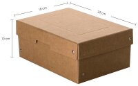 FALKEN PURE Aufbewahrungsbox 4,5 l braun 18,0 x 25,0 x 10,0 cm, 1 St.