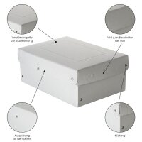 FALKEN PURE Aufbewahrungsbox 1250 Blatt weiß 18,0 x 25,0 x 10,0 cm, 1 St.