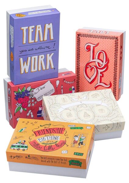 FALKEN Story Geschenkbox sortiert 24,0 x 36,0 x 12,0 cm, 5 St.