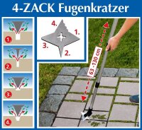 Maximex Fugenkratzer 4-Zack 63,0 - 130,0 cm