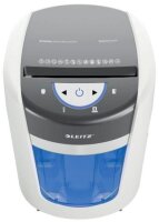 LEITZ IQ OptiMax Home Office 225 Aktenvernichter mit Partikelschnitt P-5, 2 x 15 mm, bis 6 Blatt, weiß