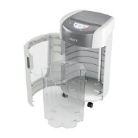 LEITZ IQ OptiMax Home Office 225 Aktenvernichter mit Partikelschnitt P-5, 2 x 15 mm, bis 6 Blatt, weiß