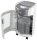 LEITZ IQ OptiMax Home Office 225 Aktenvernichter mit Partikelschnitt P-5, 2 x 15 mm, bis 6 Blatt, weiß