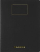 MOLESKINE Notizbuch Student Cahier XXL ca. DIN A4 quer liniert, schwarz Hardcover 120 Seiten, 1 St.