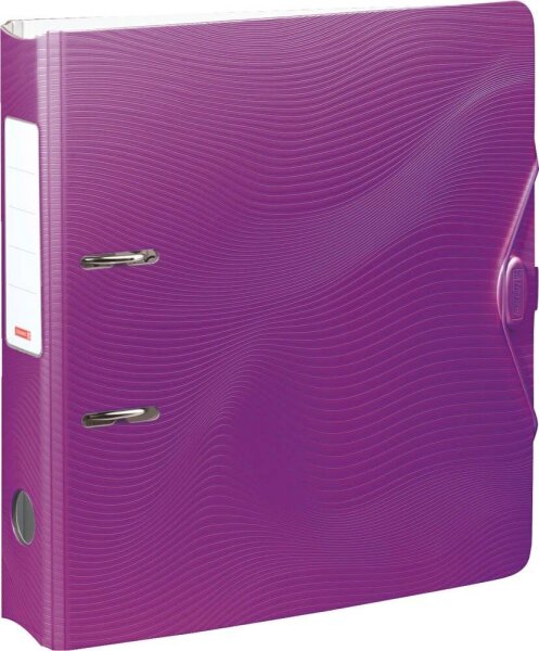 BRUNNEN WAVE Ordner purple Kunststoff 7,0 cm DIN A4, 1 St.