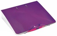 BRUNNEN WAVE Ordner purple Kunststoff 7,0 cm DIN A4, 1 St.