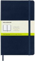 MOLESKINE Notizbuch Classic Collection fester Einband ca. DIN A5 blanko, saphir Hardcover 240 Seiten, 1 St.