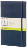 MOLESKINE Notizbuch Classic Collection fester Einband ca. DIN A5 blanko, saphir Hardcover 240 Seiten, 1 St.