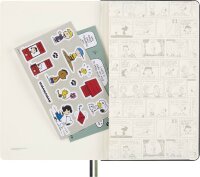 MOLESKINE Notizbuch Peanuts Gruppe ca. DIN A5 liniert, grau Hardcover 176 Seiten, 1 St.