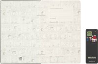 MOLESKINE Notizbuch Peanuts Gruppe ca. DIN A5 liniert, grau Hardcover 176 Seiten, 1 St.