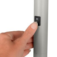 Hansa Capella LED Stehlampe silber-grau 80 W