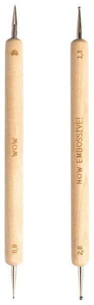 folia Prickelset Prickelset braun Prickelnadel & Prägestift, 2 St.