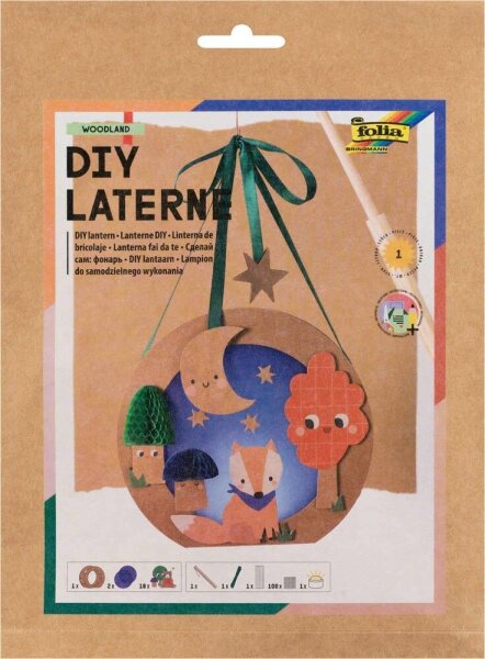 folia Bastelset Woodland mehrfarbig