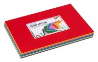 folia Tonpapier farbsortiert 180 g/qm 120 Blatt