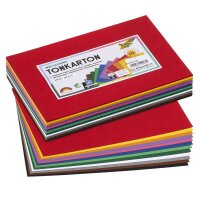 folia Tonpapier farbsortiert 180 g/qm 120 Blatt