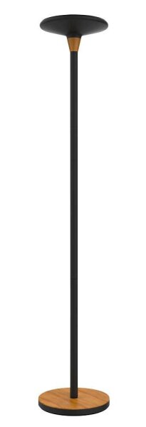 unilux BALY BAMBOO LED Stehlampe schwarz/bambus 44,6 W