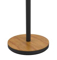 unilux BALY BAMBOO LED Stehlampe schwarz/bambus 44,6 W