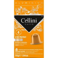 Cellini ESPRESSO CREMOSO  Kaffeekapseln Arabicabohnen 10...