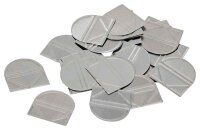 Gowi Eckenklammern silber 1,9 x 1,8 cm, 100 St.