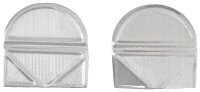 Gowi Eckenklammern silber 1,9 x 1,8 cm, 100 St.