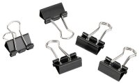 Gowi Foldbackklammern schwarz 1,5 cm, 12 St.