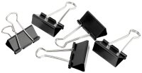 Gowi Foldbackklammern schwarz 4,1 cm, 12 St.
