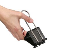 Gowi Foldbackklammer schwarz 6,0 cm, 1 St.
