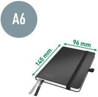 AKTION: LEITZ Notizbuch-Set Complete 1x DIN A5 +1x DIN A6 kariert, schwarz Hardc  ( 95850000 )