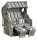 Sunny Smart® Strandkorb Rustikal 405 Z XL bunt, grau Kunststoff, Holz, 9-teilig