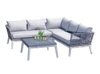 Sunny Smart® Loungegruppe Bella grau Kunststoff,...