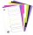 OXFORD Ordnerregister myColour DIN A4 Vollformat blanko lila, pink, weiß, grün, schwarz 6-teilig, 1 Satz