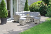 Sunny Smart® Sitzgruppe Windsor taupe Kunststoff,...