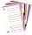 OXFORD Ordnerregister myColour DIN A4 Vollformat blanko lila, pink, weiß, grün, schwarz 12-teilig, 1 Satz