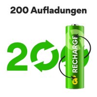 GP Akkus Recharge Ni-MH Mignon AA 2.100 mAh, 4 St.