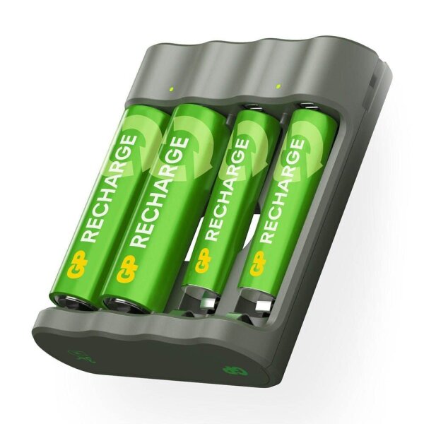 GP DE B441 USB-Akku-Ladegerät inkl. Akkus