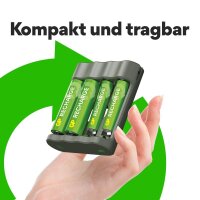 GP DE B441 USB-Akku-Ladegerät inkl. Akkus