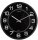 unilux Wanduhr Mega schwarz Kunststoff, Ø 57,5 cm