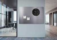 unilux Wanduhr Ontime schwarz Kunststoff, Ø 30,5 cm