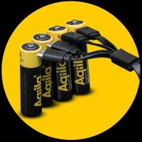Aqiila® USB-Akkus mit Ladekabel USB-C Li-Ion Mignon AA 2.000 mAh, 4 St.