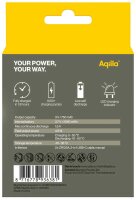 Aqiila® USB-Akkus mit Ladekabel USB-C Li-Ion CR123A 750 mAh, 2 St.