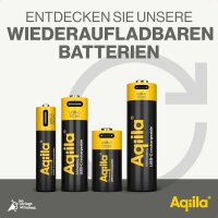 Aqiila® USB-Akkus mit Ladekabel USB-C Li-Ion Mignon AA 600 mAh, 4 St.