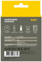 Aqiila® USB-Akkus mit Ladekabel USB-C Li-Ion Mignon AA 600 mAh, 4 St.