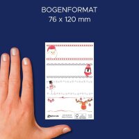 AVERY Zweckform Aufkleber Wintertiere, 4 Etiketten