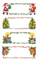 AVERY Zweckform Aufkleber Weihnachtsmotive, 12 Etiketten