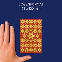 AVERY Zweckform Klebenummern Sterne mit Zahlen 1-24, gold, 66 Etiketten