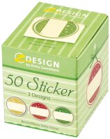 AVERY Zweckform Aufkleber Sterne, 50 Etiketten