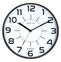 unilux Wanduhr Pop weiß schwarz Kunststoff,...